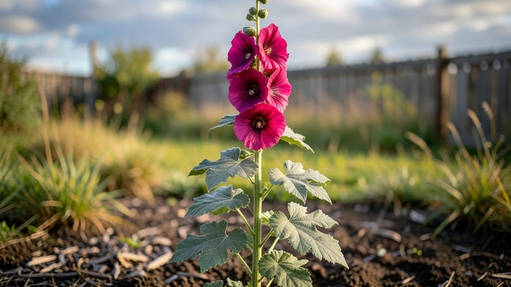 Hollyhock Flowers Height: Maximizing Towering Blooms in Containers
