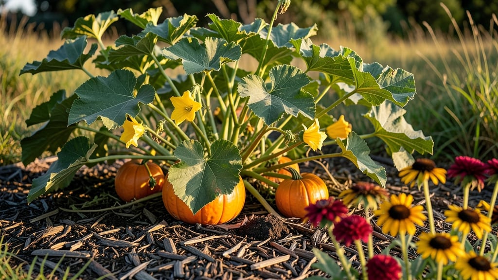 Fall Flowers and Pumpkins: Autumn Centerpiece That Pops With Color